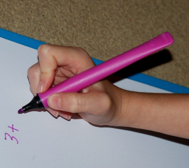 STABILO cappi pens easy for the kids to get the pencil grip correct