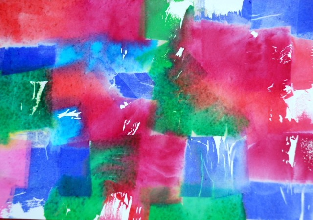 Bleeding tissue paper- what the end result looks like