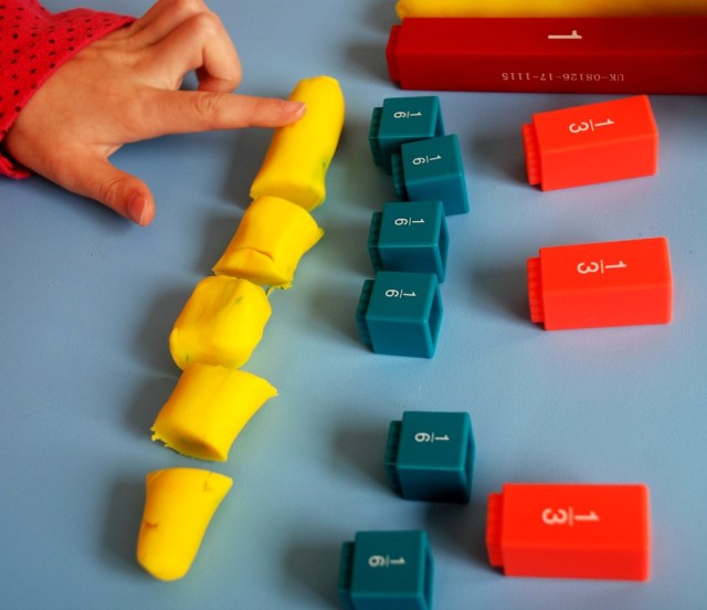 fractions-using-playdough-and-the-learning-resources-fraction-towers-to-explain-equivalent-fractions