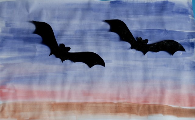 painted-bat-templates-on-a-water-colour-dusk-background