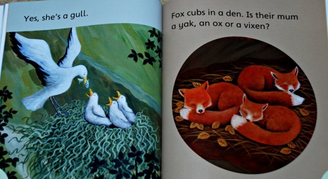 Songbirds level 2. An example of what an inside page looks like