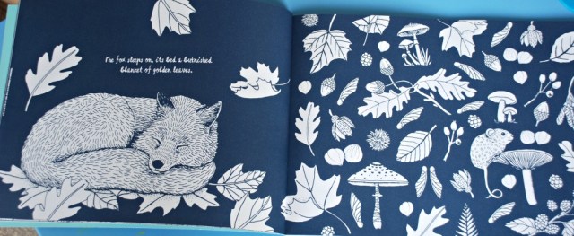 colour together nature book example of a double page