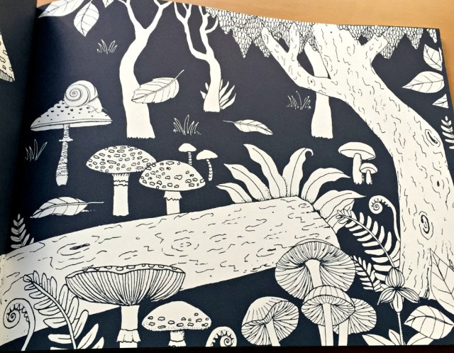 Colour Together Nature Book example of an inside page