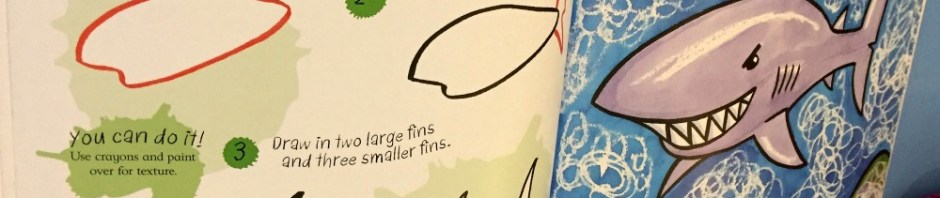 It's fun to draw sea creatures the shark pages