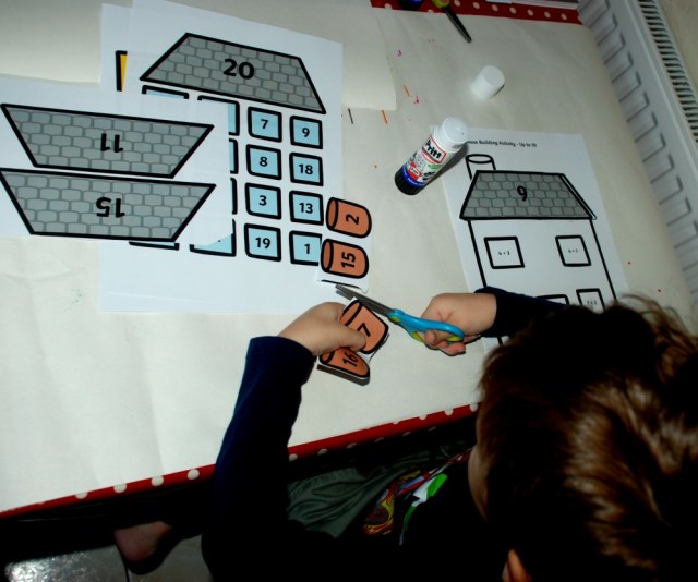 build a house maths activity from Twinkl for addition and multiplication