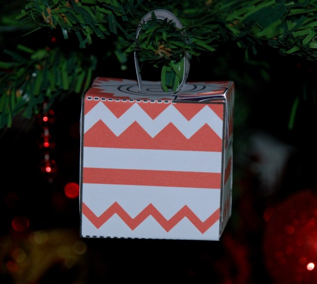 Simple 3D Block Baubles from Twinkl resources