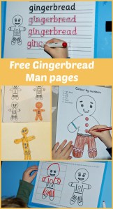 Free to download Gingerbread Man pages from Activity Village