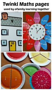 Twinkl maths pages used by ofamily learning together