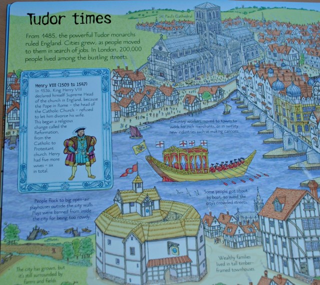 Usborne See Inside the History of Britain Tudor Times page