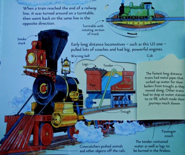 Usborne See Inside Trains - trains throught history with diagrams and explanations of how they worked