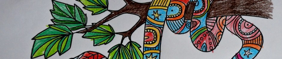 Mindfulness snake colouring page part of the currently FREE to download Jungle Mindfulness pack from Twinkl