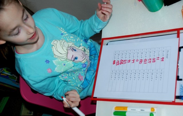 times table practice pages created by ofamily learning together