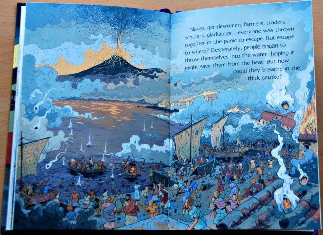 Usborne Young Reader series 3 - Pompeii, the book describes what it would have been like when the volcano erupted