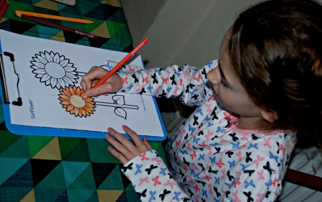 Learning how to shade pictures by building up colours using Free to download colouring pages