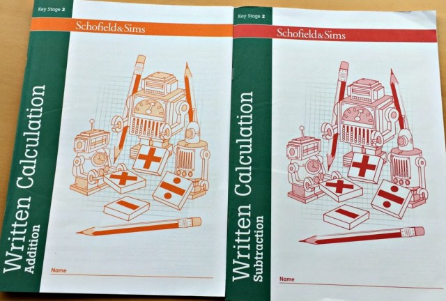 Schofield&Sims Written Calculatio Books for Addition and Subtraction aimed at Key Stage 2 ages (school years 3 to 6)