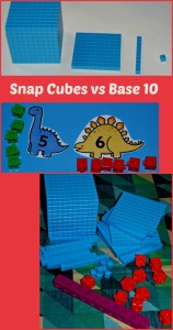 Using snap cubes verses using a base 10 set in Maths. Which one is better suited