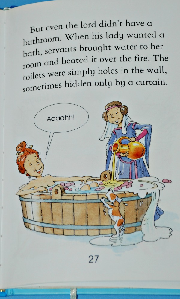 Usborne Reading Series 2. Inside page from the book Story of a Castle