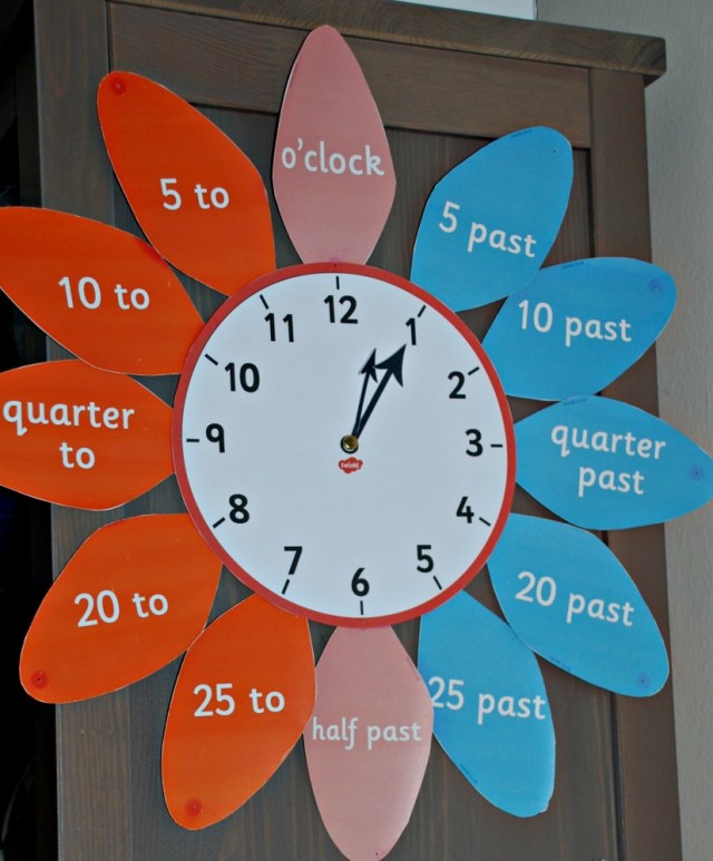 Analogue Flower Petal Clock from Twinkl Resources