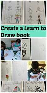 Create your own Learn to Draw book using pages from Activity Village