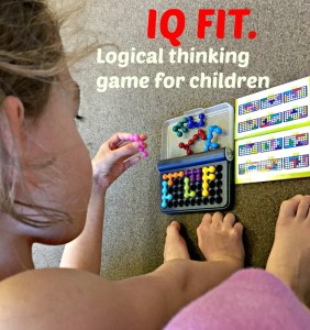 IQ FIT.  A logical thinking game for children.  Compact and easy to take out.  A great educational present