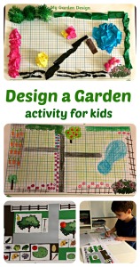 Design a Garden Activity for kids. Pages from Twinkl Resources including one Free to download cut and stick activity