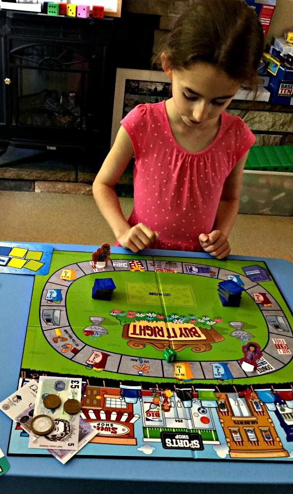 Buy It Right game from Learning Resources. A fantastic money game which helps kids with money maths, place value, addition and subtraction