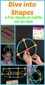 Dive into Shapes by Learning Resources. A fun, hands on maths set for children which encourages them to explore shapes