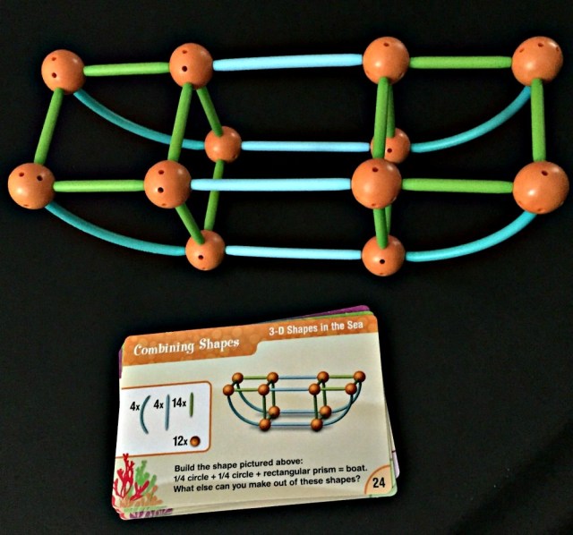 Dive into Shapes. One of the Combining shapes building cards that comes with the set