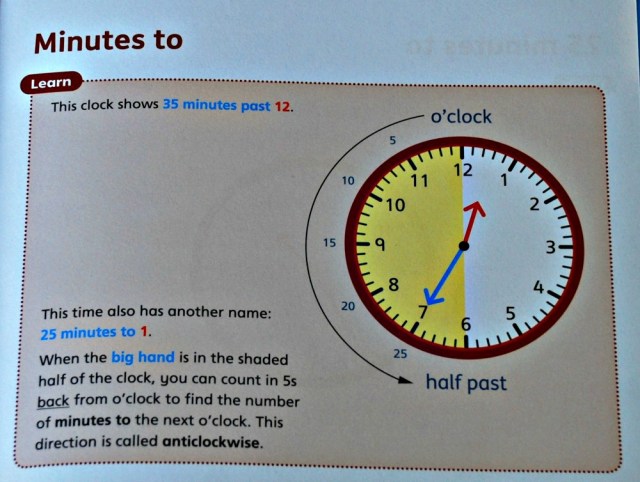 Telling the Time 2 by Schofield & Sims Introduces children to telling time by 5 minute intervals