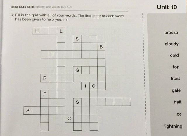 Bond Spelling and Vocabulary Workbook 8-9 unit 10