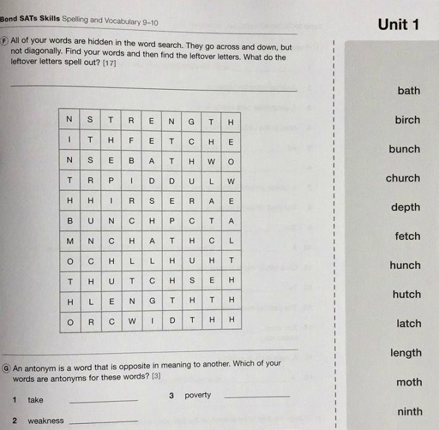 Bond Spelling and Vocabulary Workbook 9-10