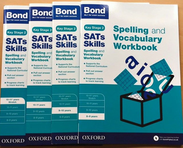 Bond Spelling and Vocabulary Workbooks by Oxford University Press