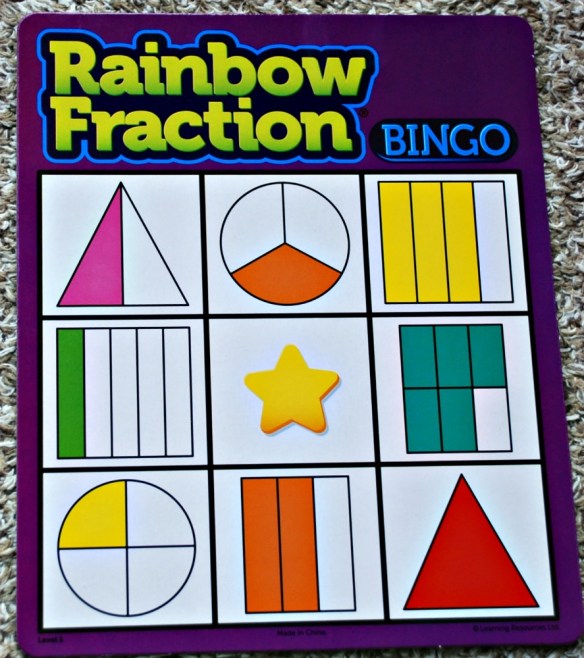 Fraction Magnetique Jeu éducatif Loto De Fractions Rainbow - Apprendre
