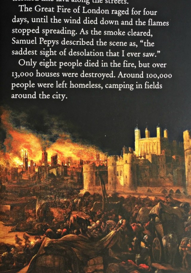 The Story of London includes historical events like The Great Fire of London