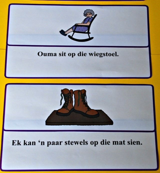 Afrikaans match the sentence to the picture activity from Twinkl. Editable REsources which you can translate into any language
