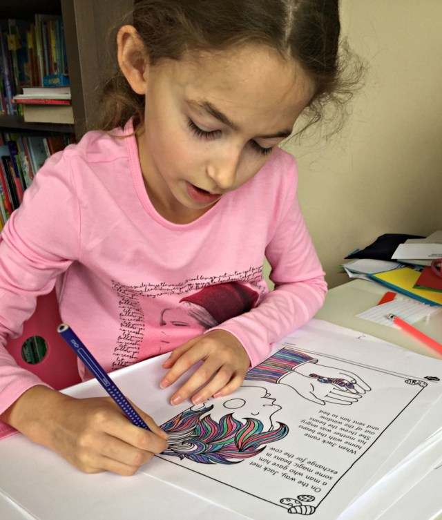 Jack and the Beanstalk colouring story pages from Twinkl Resources