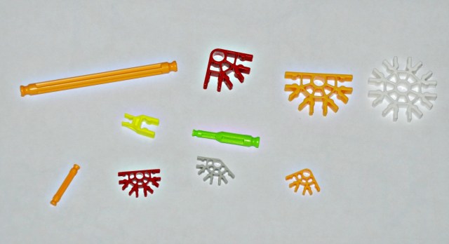 K'Nex pieces the different sizes