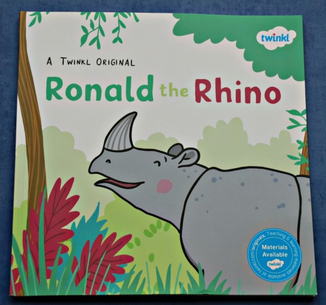Ronald the Rhino an original Twinkl story. Part of their book club