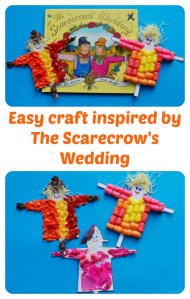 Easy Craft activity for children inspired by the Julia Donaldson story The Scarecrow's Wedding. Perfect for autumn and harvest themes