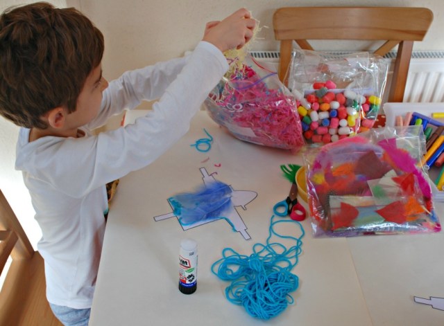 Scarecrow Crafting activity for children. Use a basic template and let them create their own scarecrow