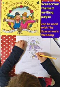 Scarecrow themed writing pages which can be used with the Julia Donaldson story The Scarecrow's Wedding or with an Autumn or Harvest theme
