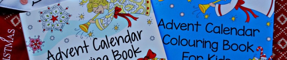 Advent Calender Colouring Book for Kids and adults. Produced by Activity Village
