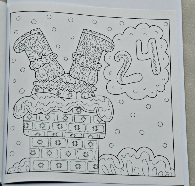 Advent Calendar colouring book. Day 24