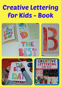 Creative Lettering for Kids.  A fun creative book filled with lettering activities for children to try at home