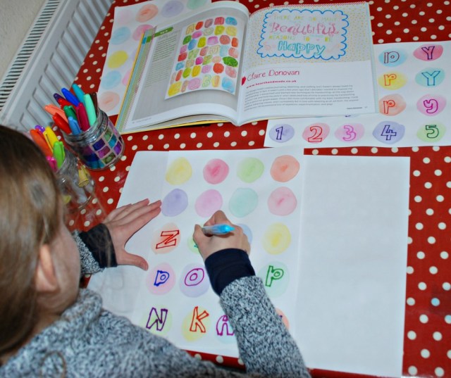 Creative Lettering for Kids. Having a go at some bubble letters