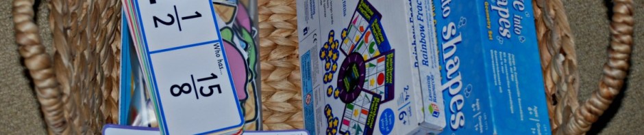 Maths Basket. A relzed way of encouraging more Maths practice at home