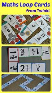 Maths themed loop cards from Twinkl resources. Great maths practice activity. pefect for practicing maths at home