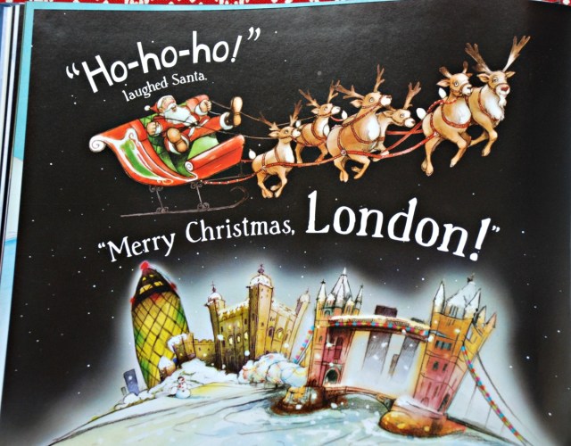 Santa is coming to London. Lovely children's book about Christmas Eve in London