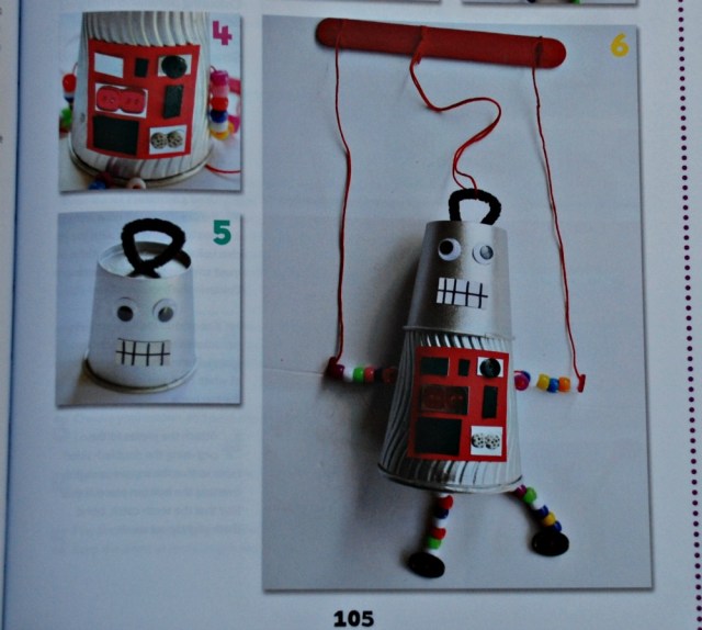 The Big Book of 100 Little Activities. The Paper-cup puppet idea. Easy to make and fun to play with afterwards