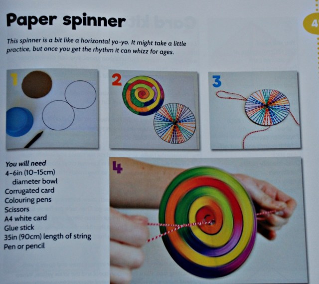 The Big Book of 100 Little Activities. The Paper spinner. So easy to make and fun to play with afterwards